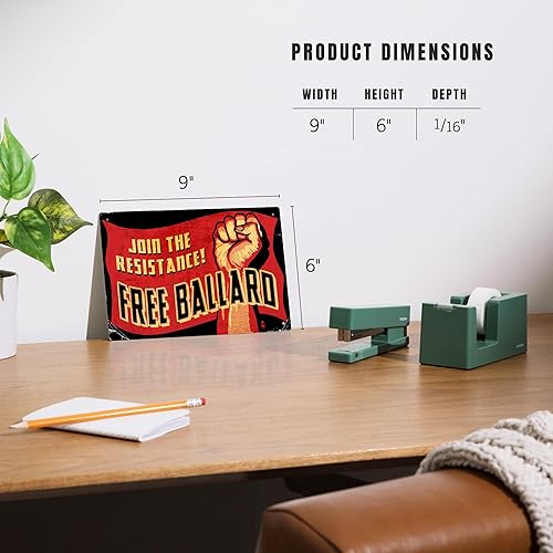 Vista 4 de Lantern Press Letrero de metal de 6 x 9 pulgadas, ¡Ballard gratis!