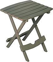 Adams Quik-Fold Side Table Gray - Portable Folding Accent Table for Patio, Pool, Camping, Lightweight 25lb Capacity