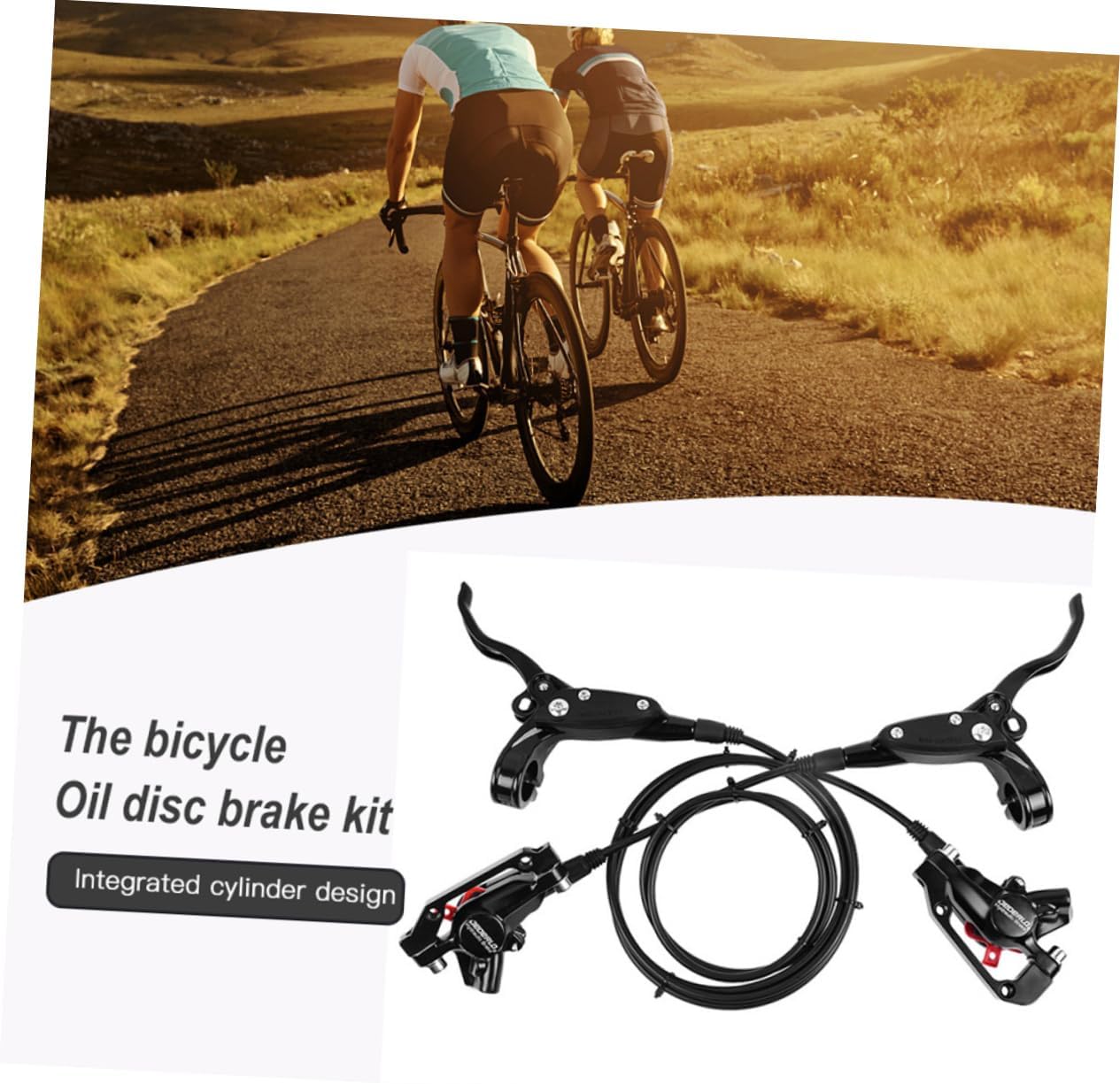Balacoo 1Set Bike Disc Brake Set Durable Hydraulic Brake Kit with Rotor for Mountain Biking High Hardness Construction Reliable Performance All
