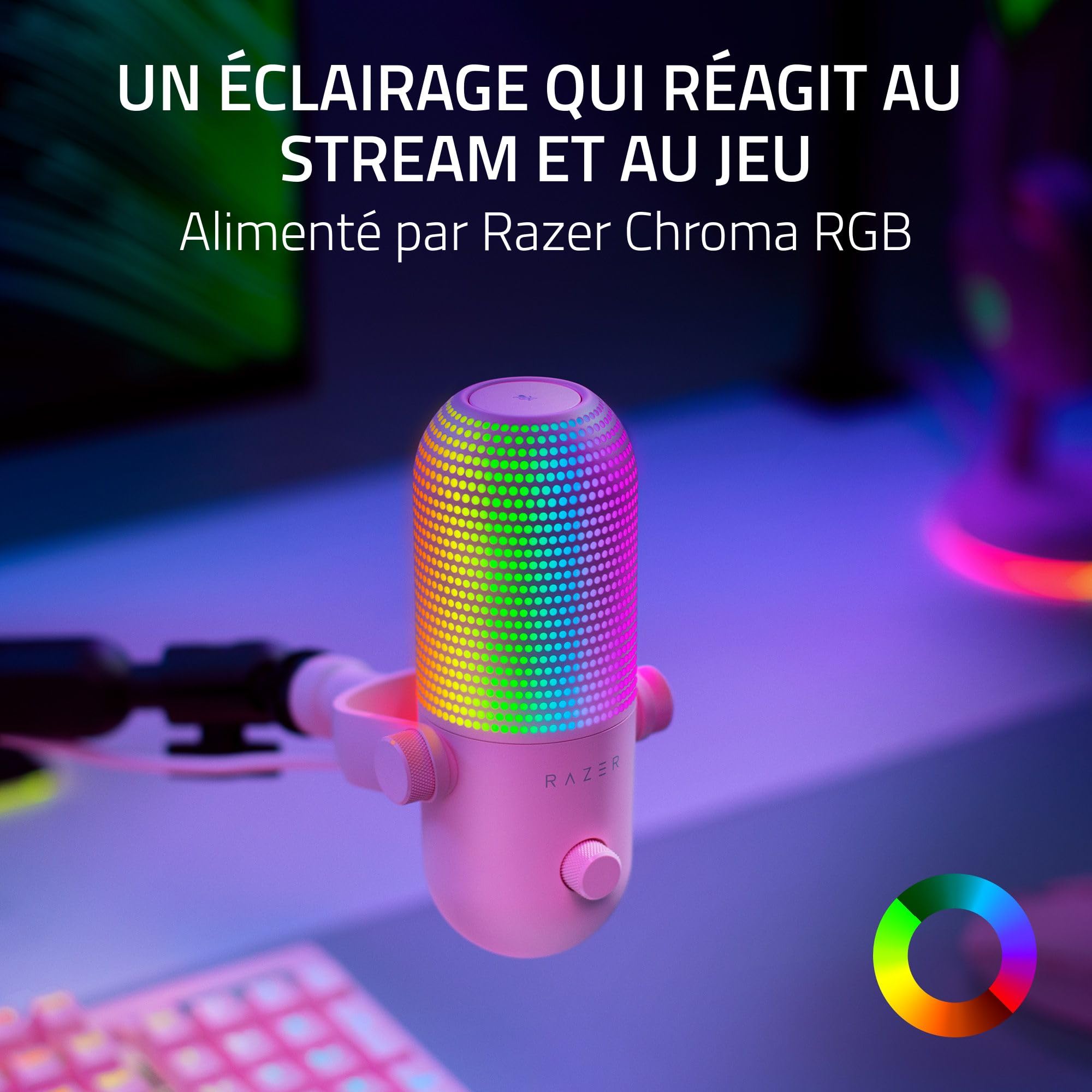 Image secondaire de Razer Seiren V3 Chroma - Microphone USB RGB avec Tap-to-Mute