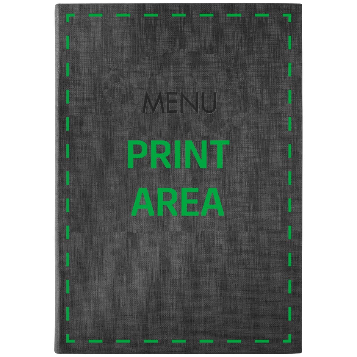 SIGEL Speisekarten-Mappe personalisiert, A4, Set mit 10 Stück | SM200, Individuell bedruckbar mit Logo & Design, Gummi-Bindung, schwarz mit Leinenstruktur, leicht abwischbar