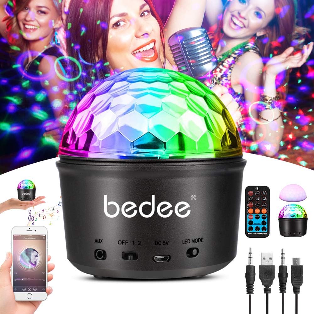 altoparlanti con luci da discoteca