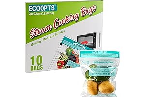 Ziploc Zip 'n' Steam Microwave Steamer Bags for Hassle-Free Cooking