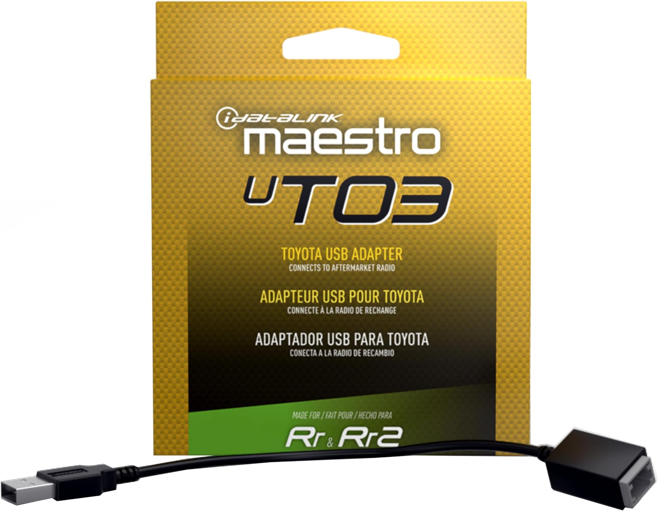 Maestro Acc-USB-TO3 UT03 USB-Port Adapter Connects The Factory U S B Port in Select 2018-up Select Compatible Toyota Vehicles to a New car Stereo