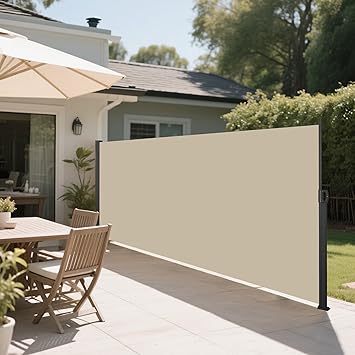 118" x 71" Retractable Side Awning, Waterproof & UV-Resistant