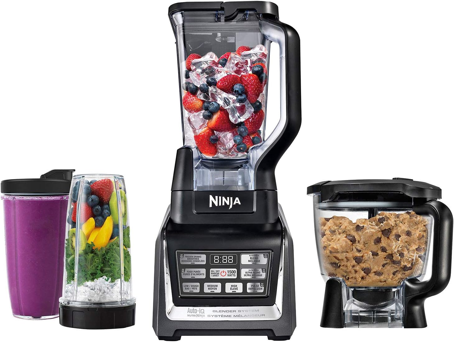 Ninja Nutri Ninja Auto iQ Système de cuisine avec mélangeur 1500 W, bol