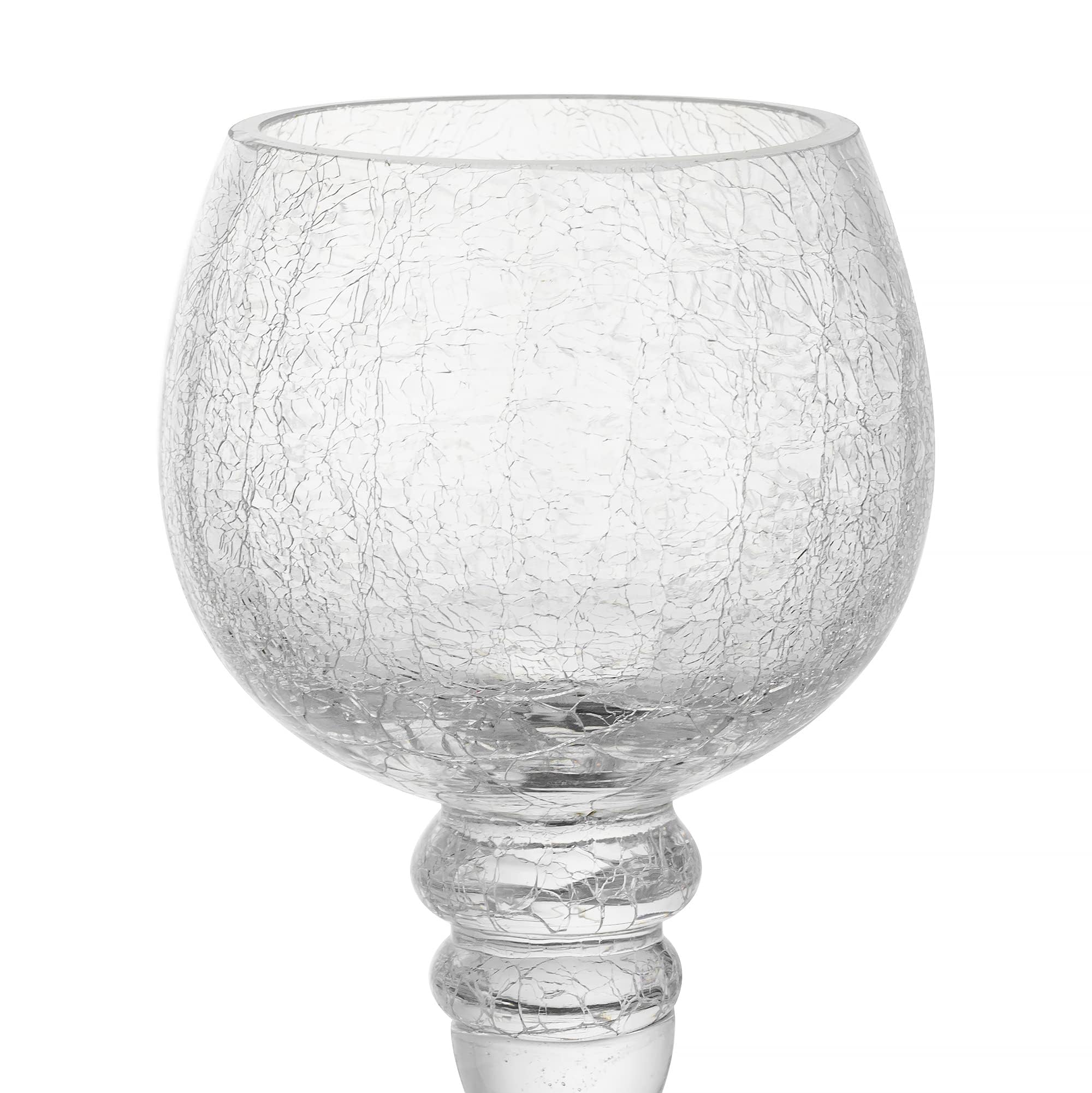 Photophore Cylindre Verre Transparent - 14.5x27 Cm | Sans Fond, Bords Lissés | Déco Lumineuse