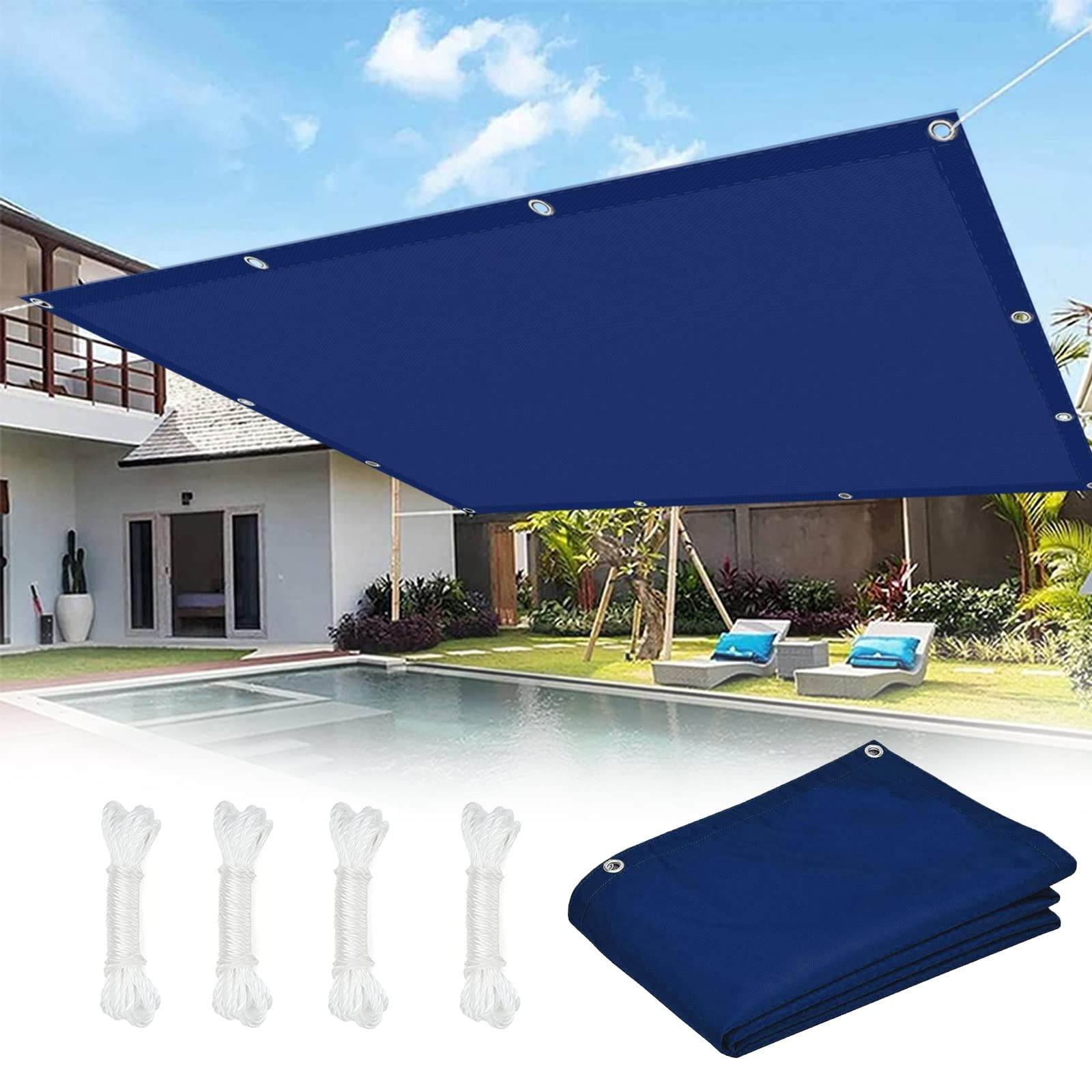 Voile d'ombrage 3x4 m imperméable pour ombrager une terrasse ou un repas de famille