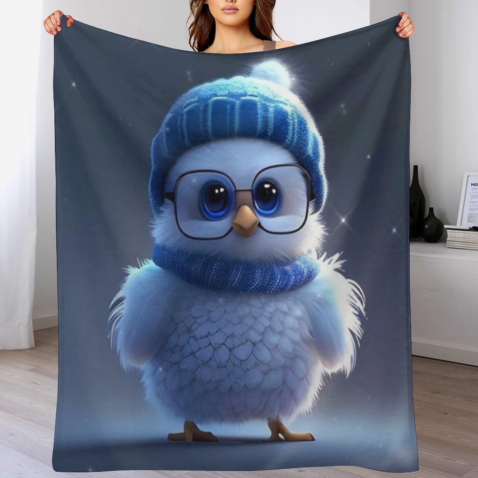 Couverture en flanelle chaude Poussin pour des soirées cocooning réussies