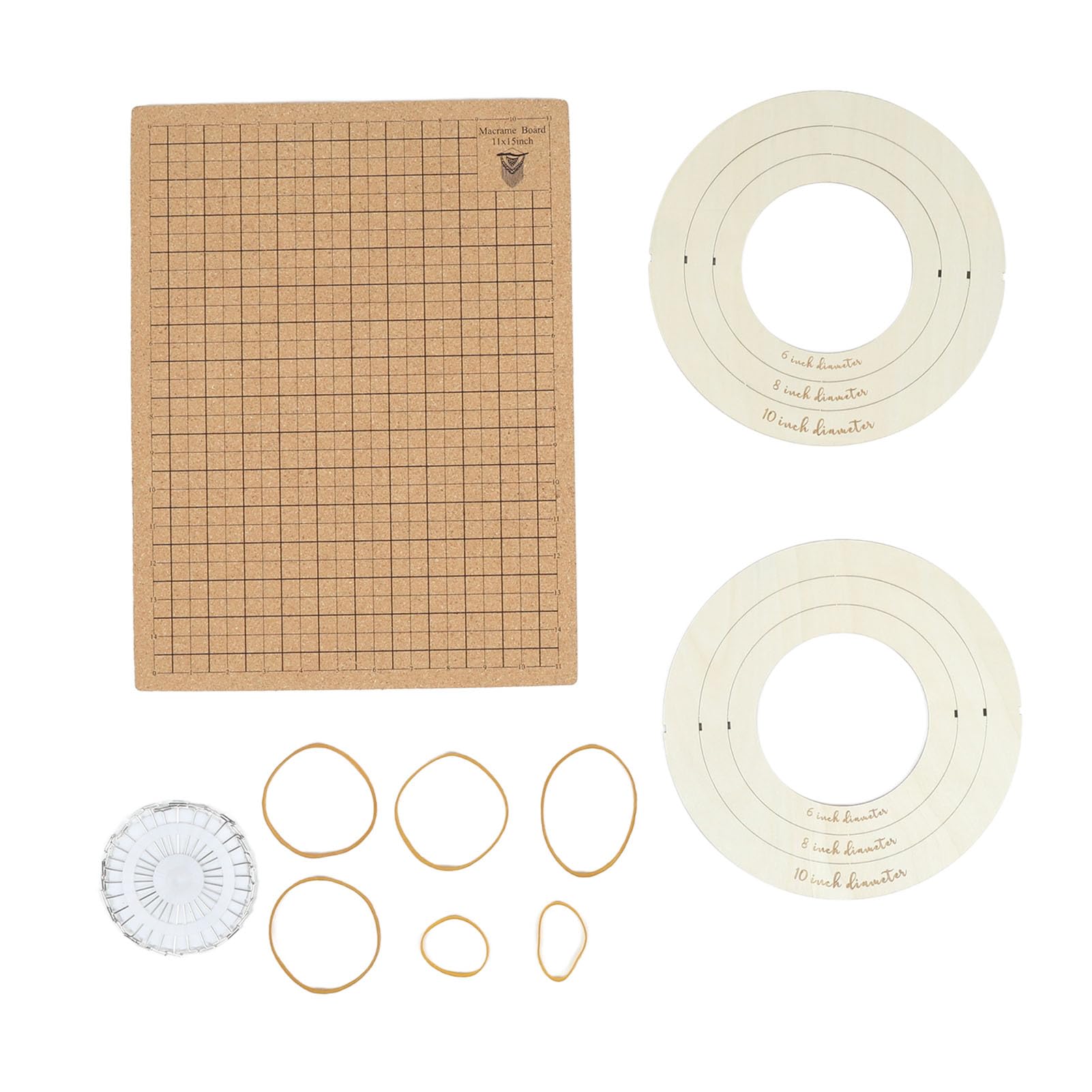 Planche de macramé graduée pour tresser des bracelets sans défaut