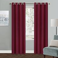 Vista 133 de MYSKY HOME - Cortinas opacas amarillas para sala de estar y dormitorio, cortinas de 84 pulgadas de largo, con ojales, cortinas de oscurecimiento