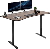 Vista 15 de VIVO DESK-KIT-E2B1B - Escritorio eléctrico de pie con motor doble, ajuste de altura de memoria, serie E2B, marco negro superior negro, DESK-KIT-E2B1B