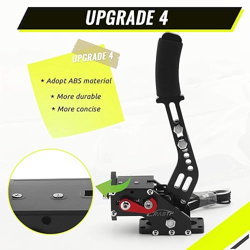 Miniatura 6 de RASTP 64Bit PC USB Handbrake for SIM Racing Games Logitech G27 G25 G29 T500 T300 FANATECOSW LFS DIRT RALLY.2,Black,Without Clamp