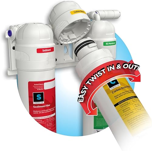 Miniatura 2 de AQUATICLIFE - Cartuchos de repuesto para RORODI, incluye 2 filtros de bloque de carbono y 2 cartuchos de sedimentos, sistemas de desionización de