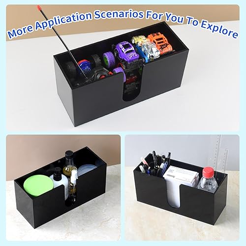 Miniatura 7 de Soporte para toallas de papel para encimera, dispensador de servilletas acrílicas negras, multipliegueCplegado en Z, dispensador de toallas de papel