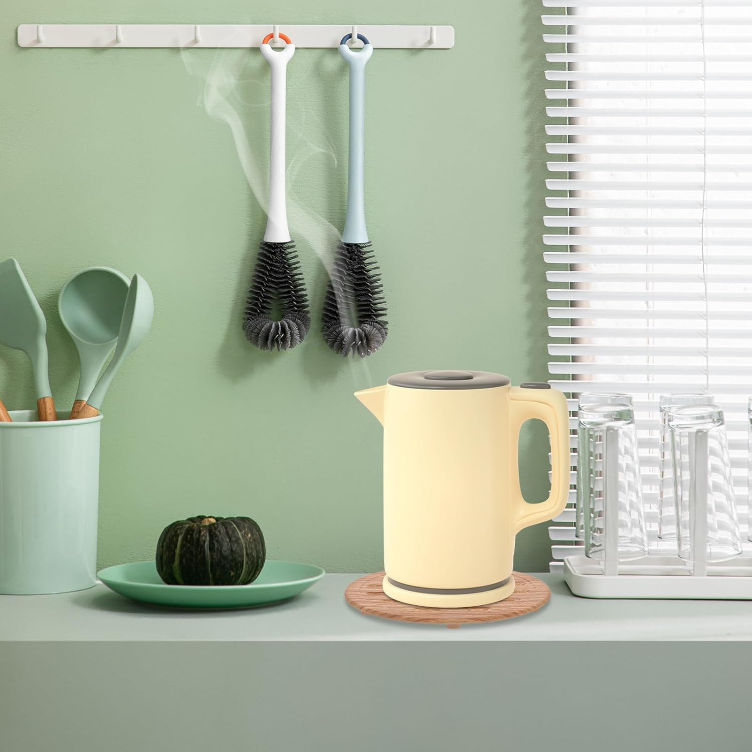 Tea Kettle Pad Round Pu and Plastic Insulation Mat