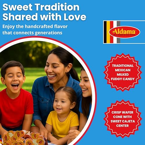 Vista 20 de ALDAMA Glorias - Caramelo de leche mexicana, 10.4 onzas, auténticos dulces de caramelo de Cajeta con nuez, leche tradicional de cabra Dulce de Leche