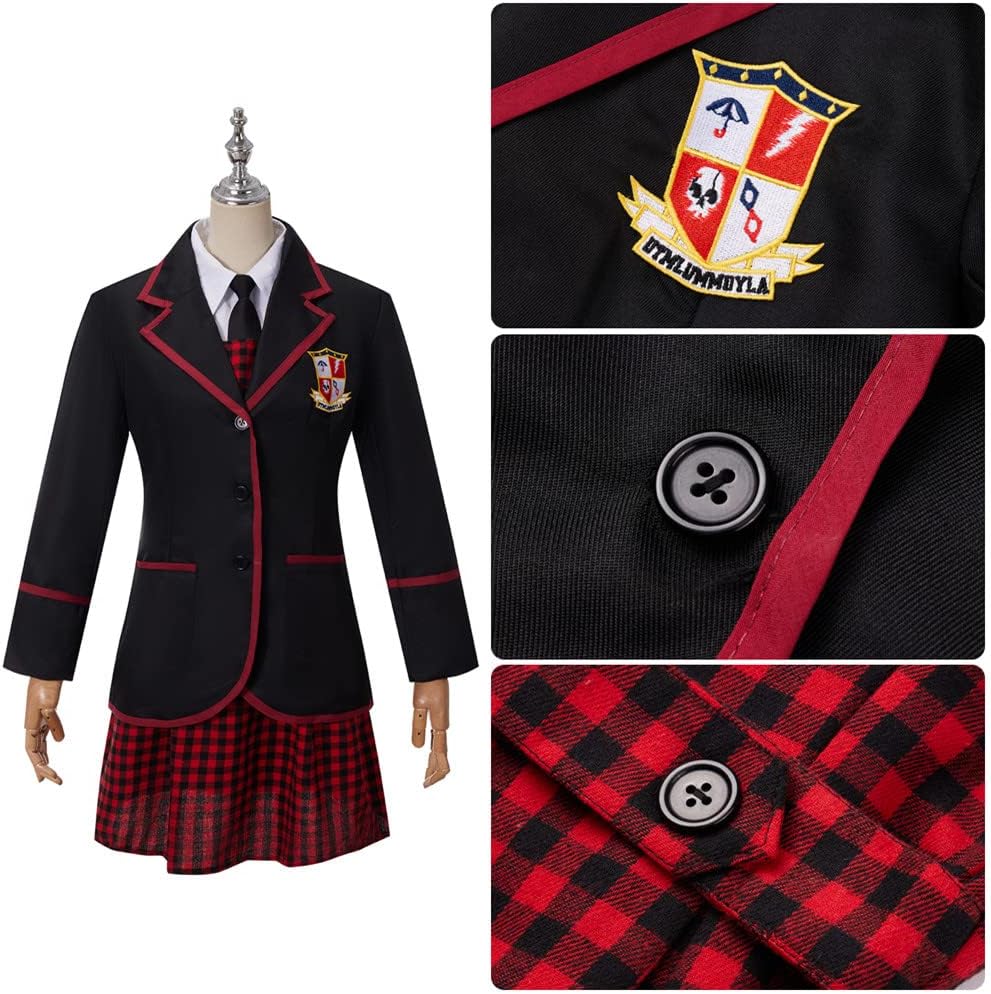 Cos-Animefly Women Cosplay Costume Number Five Cosplay Uniform Shirt Skirt Necktie Set Halloween Carnival Party Suit - Image 4