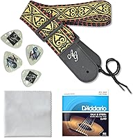 Vista 6 de Antonio Giuliani - Paquete de guitarra acústica - Mini Jumbo Short Scale (DN-2P) - Guitarra de viaje Dreadnought con estuche, correa, cuerdas
