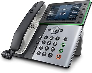Poly Edge E500 IP Desk Phone (Plantronics + Polycom)â€“ Designed for Hybrid Work â€“ 12-line Keys for up to 48 Lines â€“ Text-to-Speech and New Accessibility Options