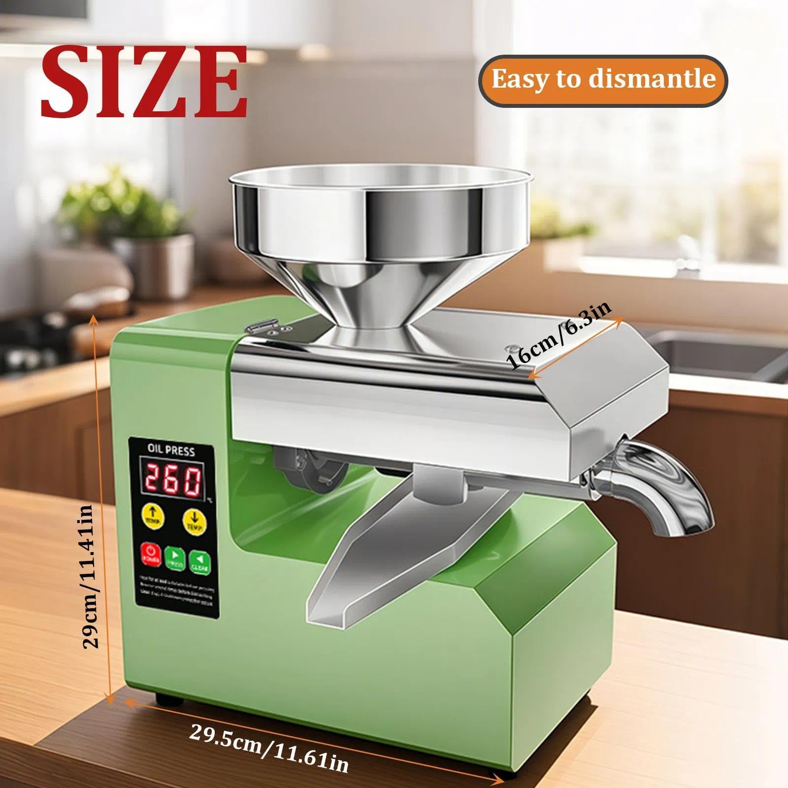 Máquina De Prensa De Aceite Extractor De Aceite Frío Y Caliente Inteligente Fabricante Compacto De Acero Inoxidable Sistema De Extracción Eficiente Para Uso Doméstico Extracción De Semillas