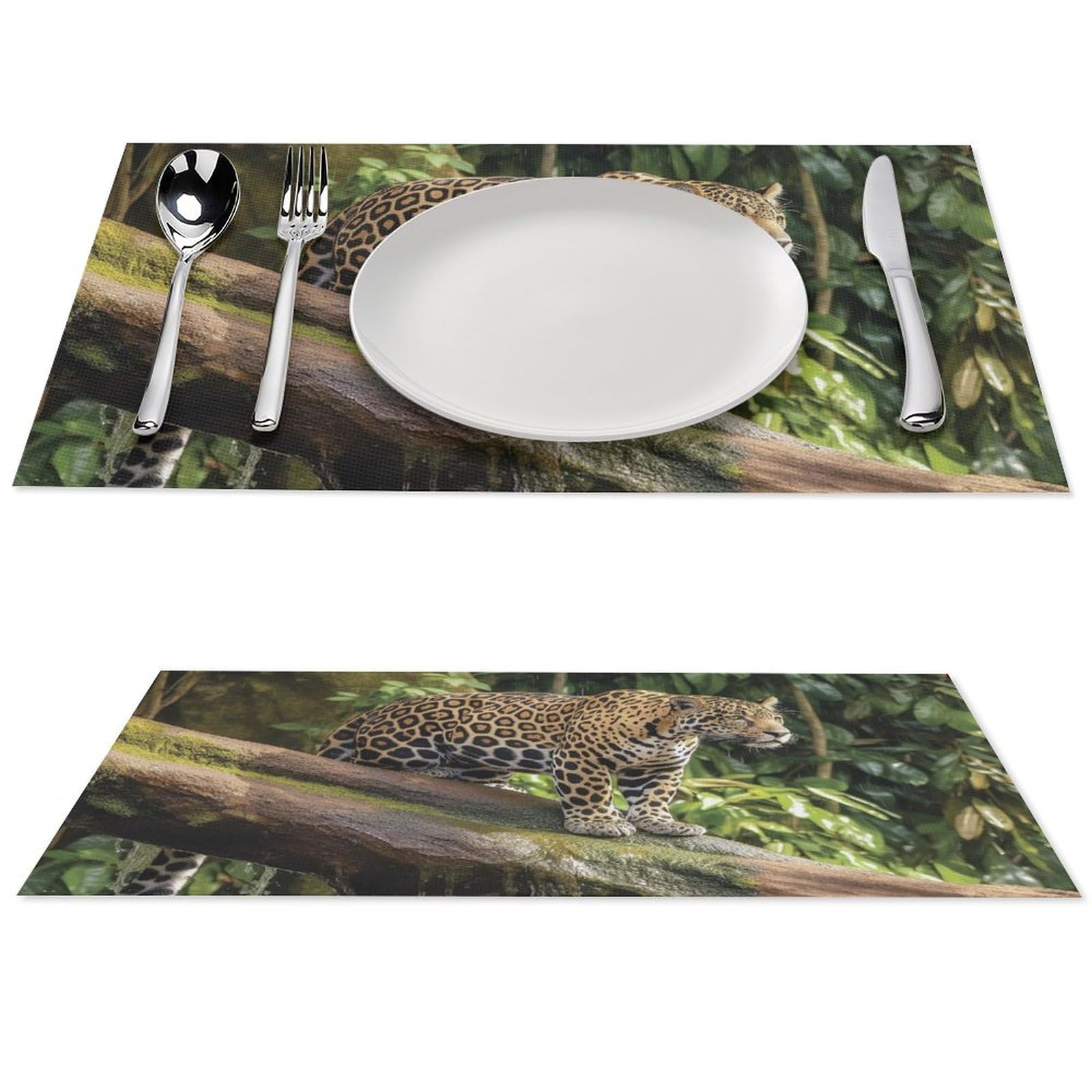 Set de table vinyle de qualité supérieure Tiger lot de 6 robuste