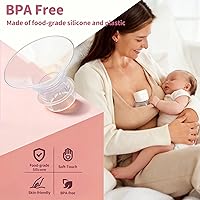 Vista 3 de 2 piezas de inserción de brida de 0.827 in compatibles con Medela/Spectra/Willow/TSRETE/Momcozy S9/S12/S9Pro/S12Pro protectores de extractor
