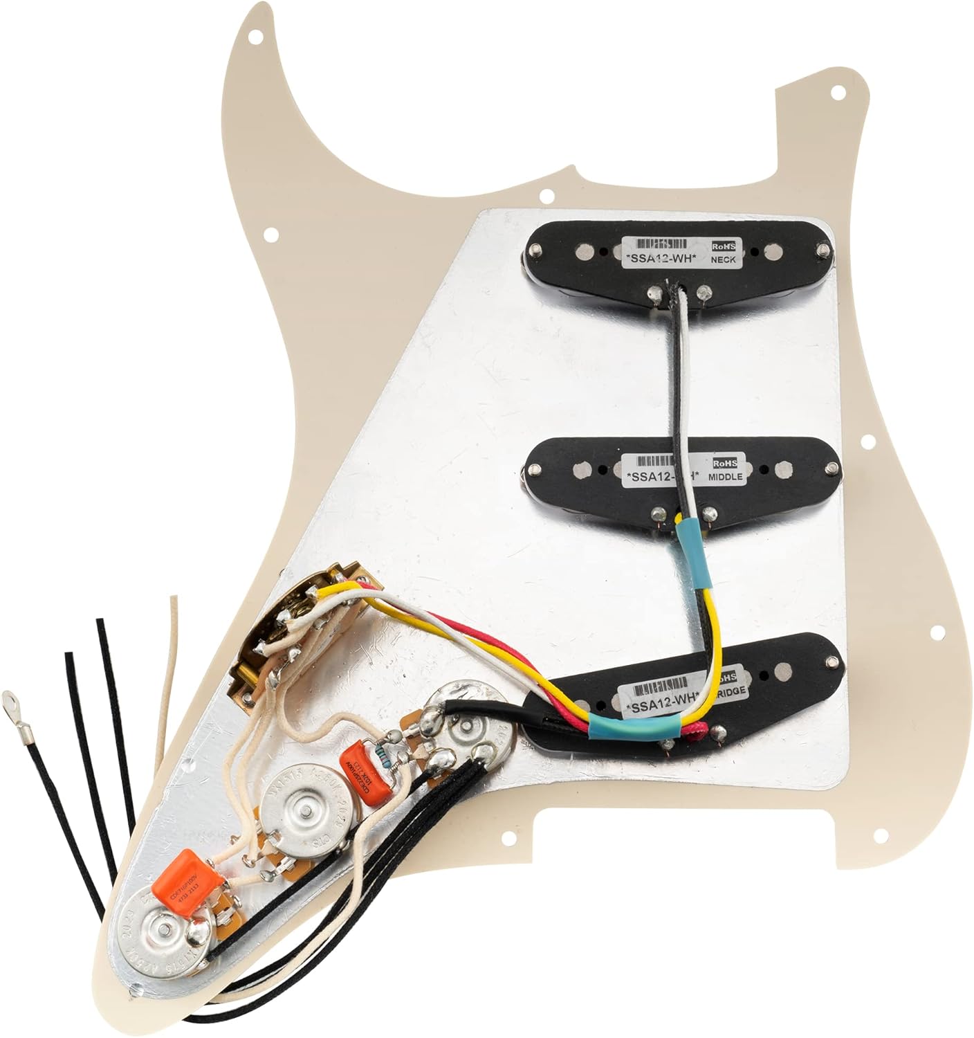 Musiclily Pro Treble Bleed Mod with Sprague Orange Drop 225P Capacitor and Precision Resistor for Electric Guitar Bass .001uF+150K - Image 5