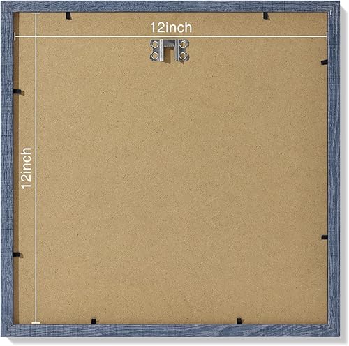 Vista 677 de Vittanly - Juego de 9 portarretratos, plexiglás resistente a rupturas, exhibe fotos de 12 x 12 pulgadas o, con paspartú, de 8 x 8 pulgadas, marcos