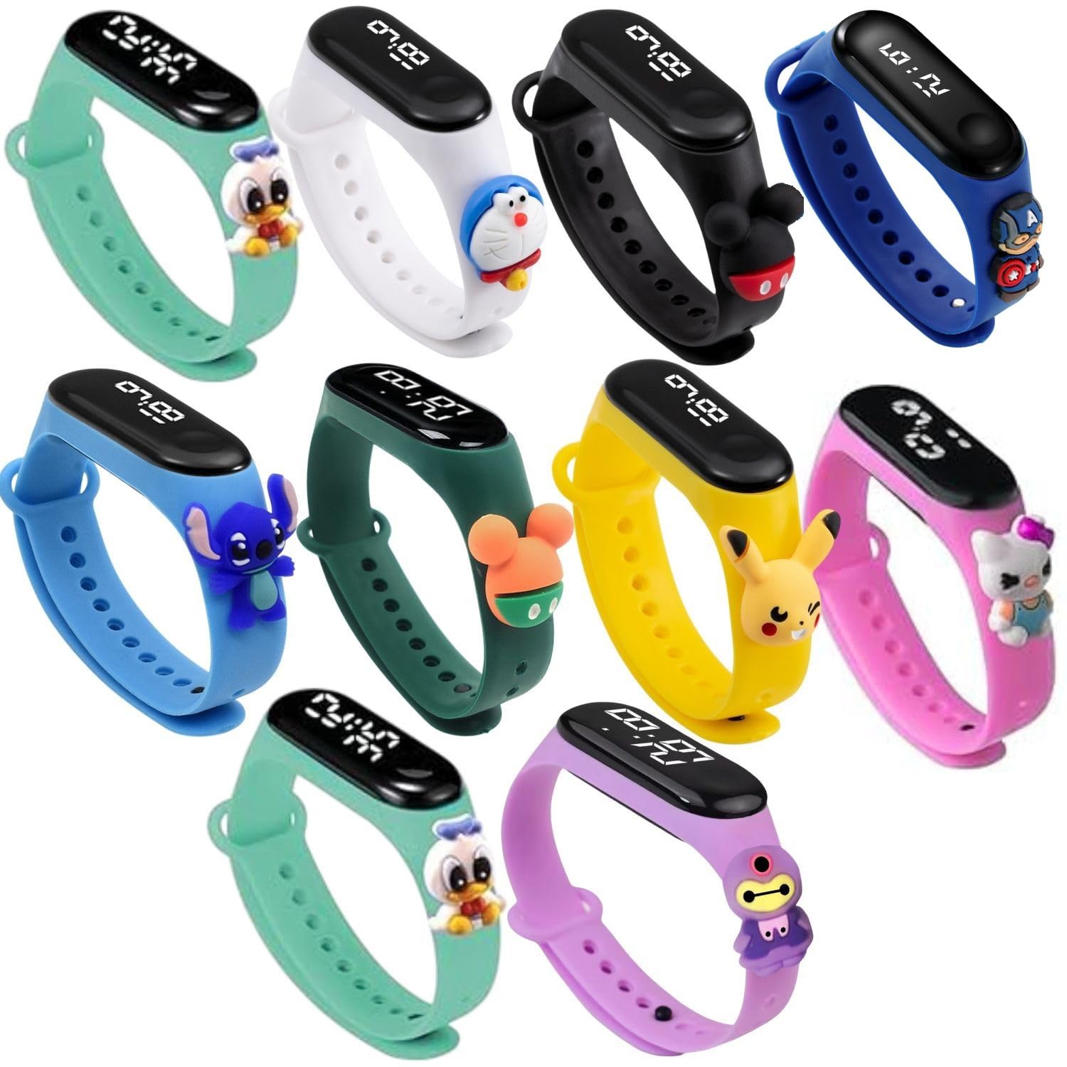 Cartoon Digital LED Watch for Kids – Waterproof Digital Wrist Watches for Baby Boys & Girls, Silicone Strap Wrist Watch, Return Gifts for Birthday, Party Favor Cartoon Digital LED Watch for Kids – Waterproof Digital Wrist Watches for Baby Boys & Girls, Silicone Strap Wrist Watch, Return Gifts for Birthday, Party Favor