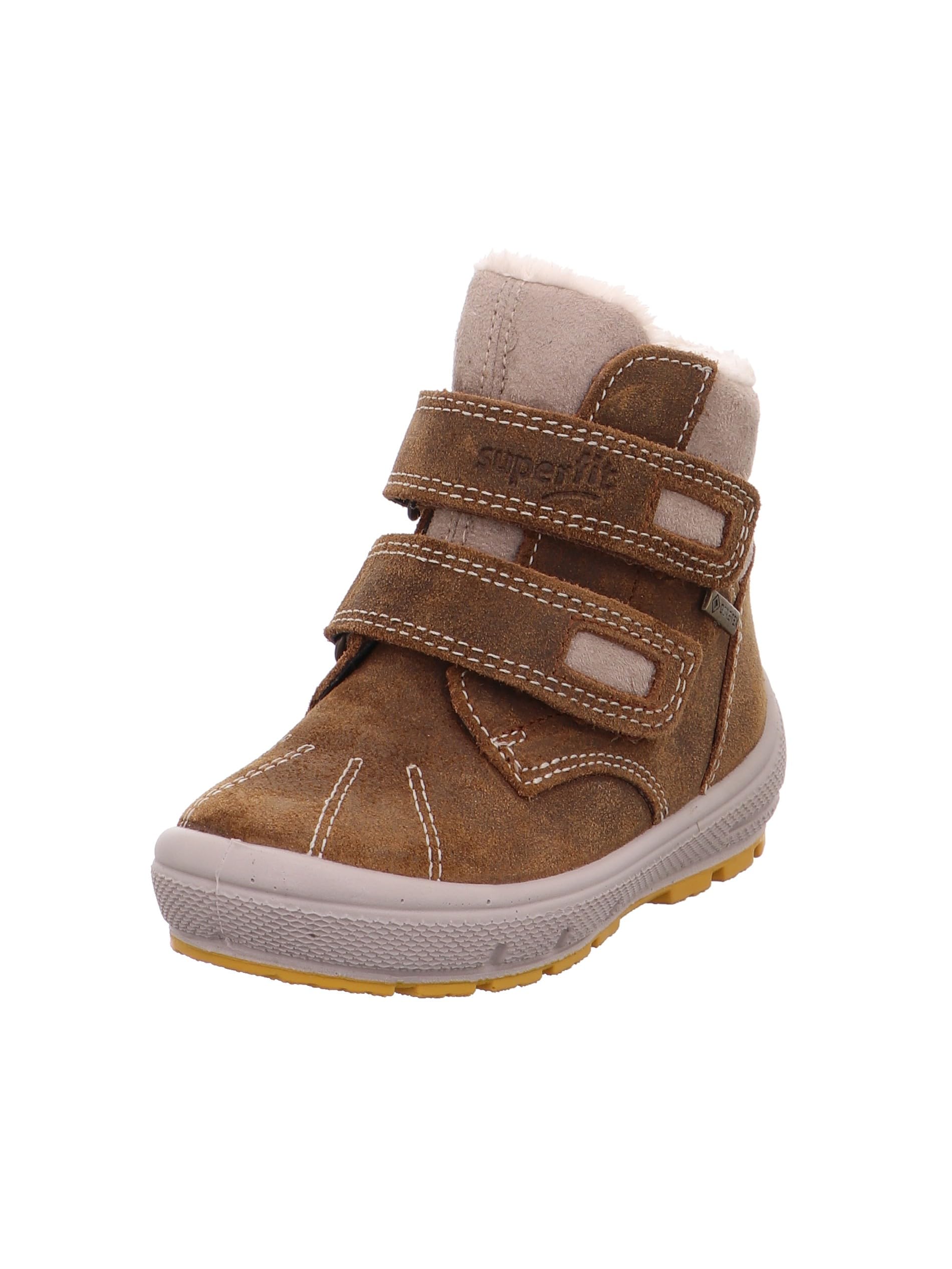 Superfit Boys Groovy Snow Boots, Brown/Beige 3000, 4.5 UK Child