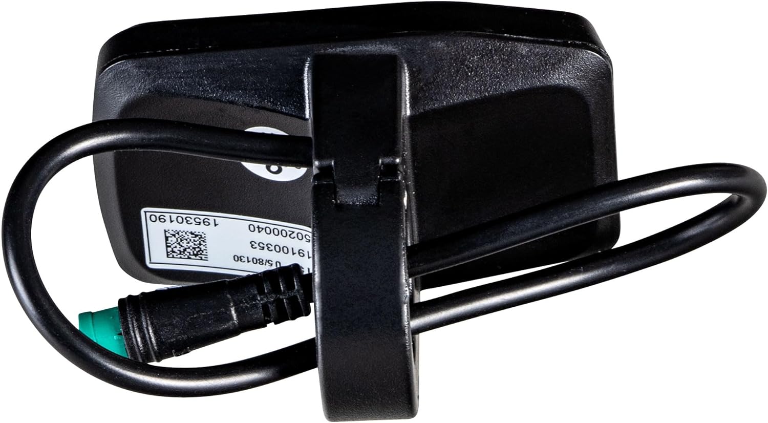 Balik deui view of the Zündapp Ananda D15 E-Bike Display, showing the mounting bracket and the cable connection point.