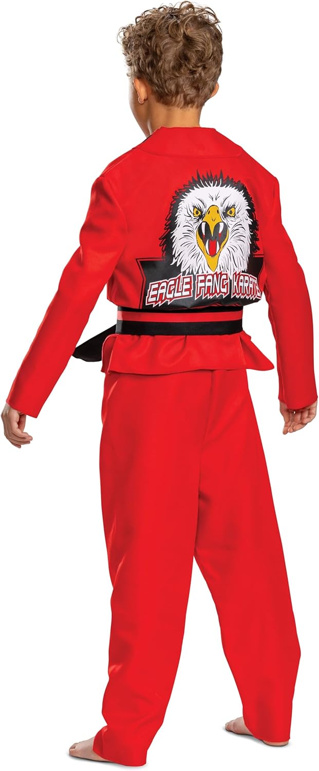 Disguise Toddlers Cobra Kai Eagle Fang Kids Costume, Official Cobra Kai Cosutme Gi With Belt and Pants - Image 2