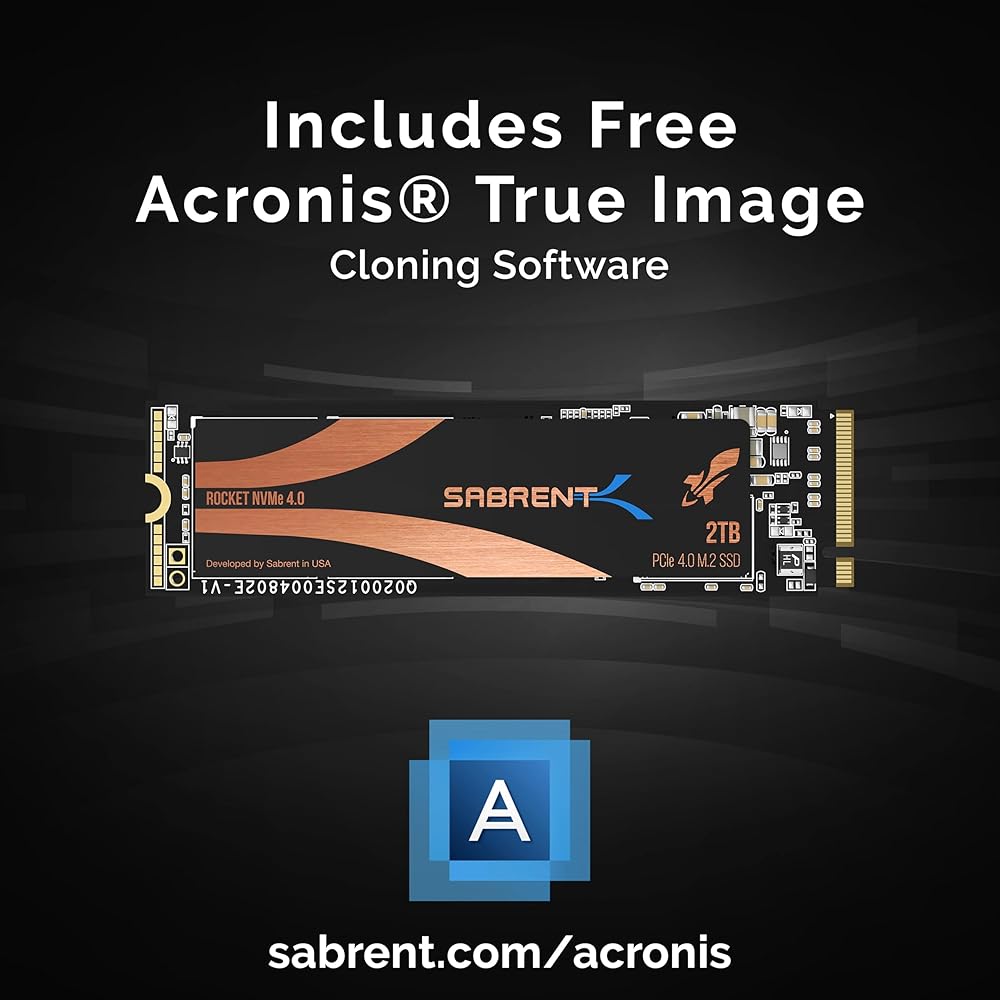 Sabrent Rocket 2TB PCIe Gen4 NVMe M.2-2280 Extreme Performance Internal Solid State Drive thumbnail 3