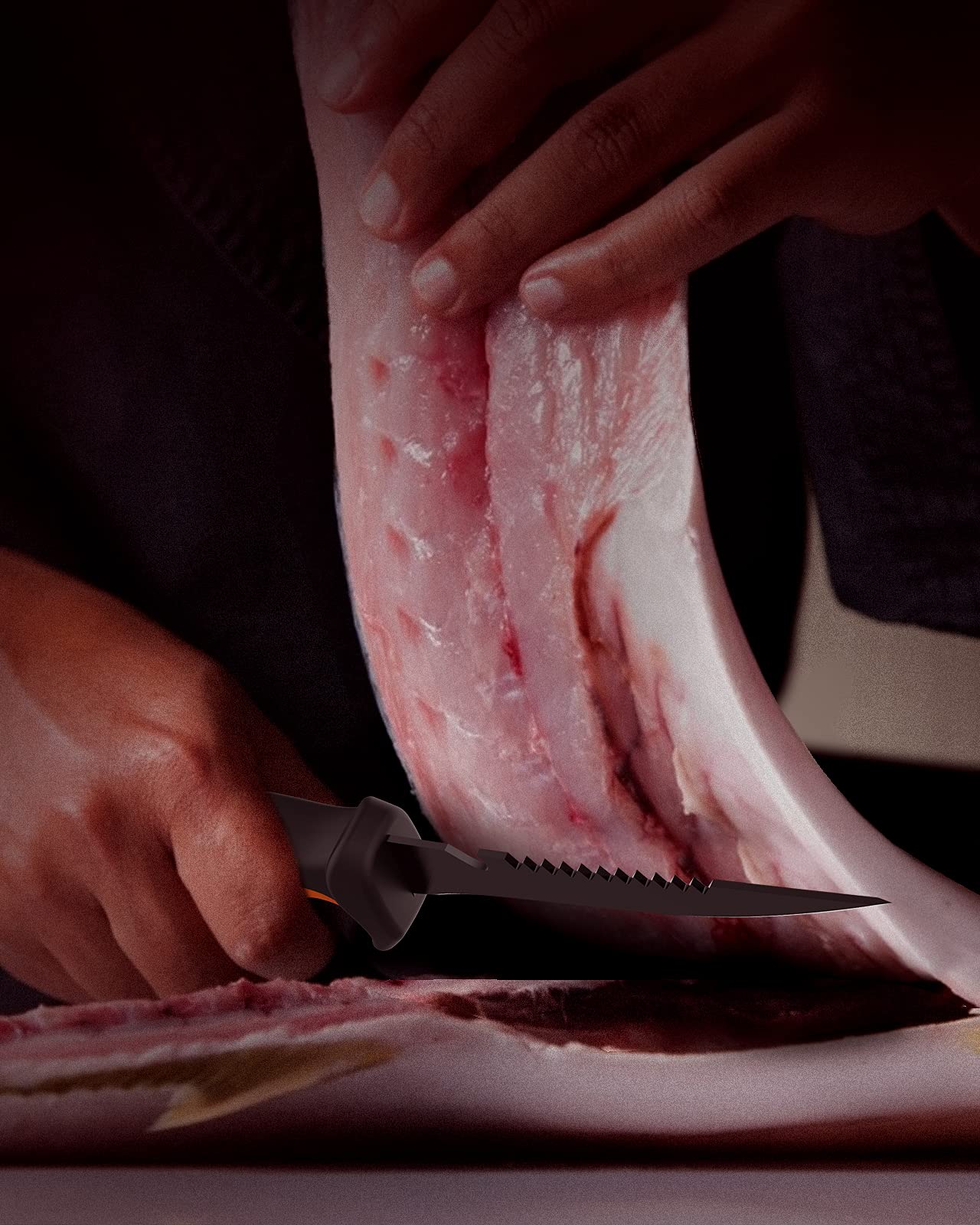 Fishing Fillet - Cuchillo y cuchillo de señuelo, 5 pulgadas Razor Sharp G4416 de acero inoxidable, cuchillo de filete para exteriores, cocina, pesca, caza (2 unidades) by SkyFox