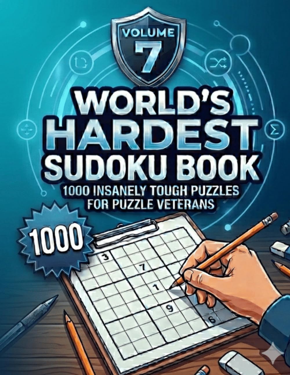 World's Hardest Sudoku Book Volume 7: 1000 Insanely Tough Puzzles For Puzzle Veterans