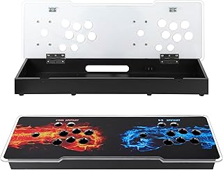Sturdy DIY Arcade Console Kit - Metal Base and Acrylic Panel, 2 Player V...