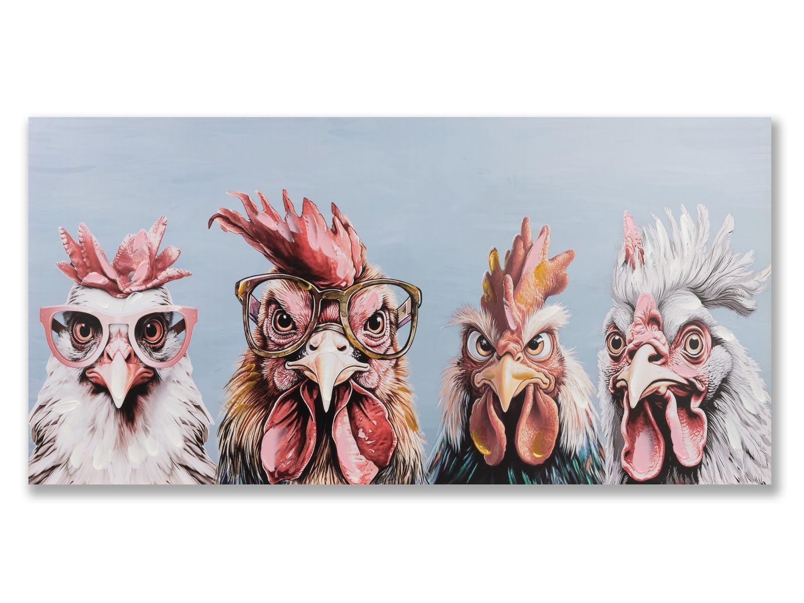 Tableau mural poules formano pour habiller un grand mur vide de cuisine