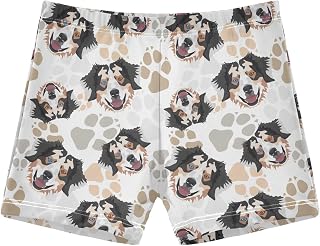 Boys' Swim Jammer Australian Shepherd Quick Dry Beach Board Shorts Kids Bathing Suit 3-10T