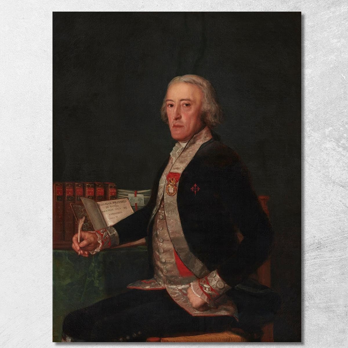 Portrait de Félix Colón Goya fgy44 décorez votre grand salon avec style