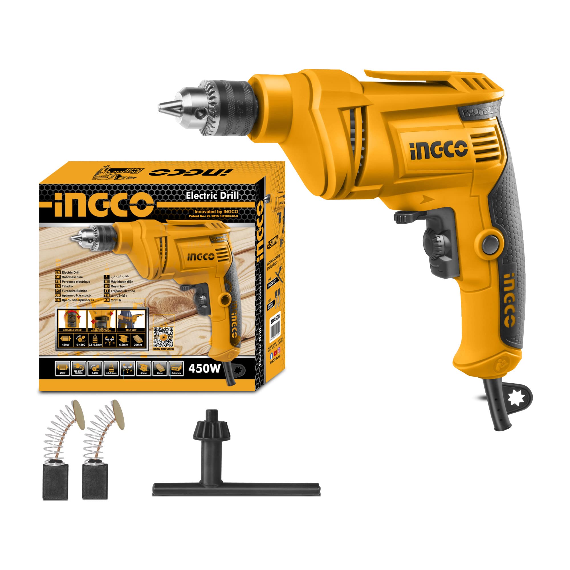 See full amazon price history chart for INGCO Corded Electric Drill, 450W| 0-4300rpm | 6.5mm | Variable Speed | Froward/Reverse Switch Handheld Electric Drill, Drill Machine for Drilling, Installing, Repairing, Disassembling, Tightening INGCO Corded Electric Drill, 450W| 0-4300rpm | 6.5mm | Variable Speed | Froward/Reverse Switch Handheld Electric Drill, Drill Machine for Drilling, Installing, Repairing, Disassembling, Tightening (B0B3XSH6ZY) Amazon Price History, Amazon Price Tracker