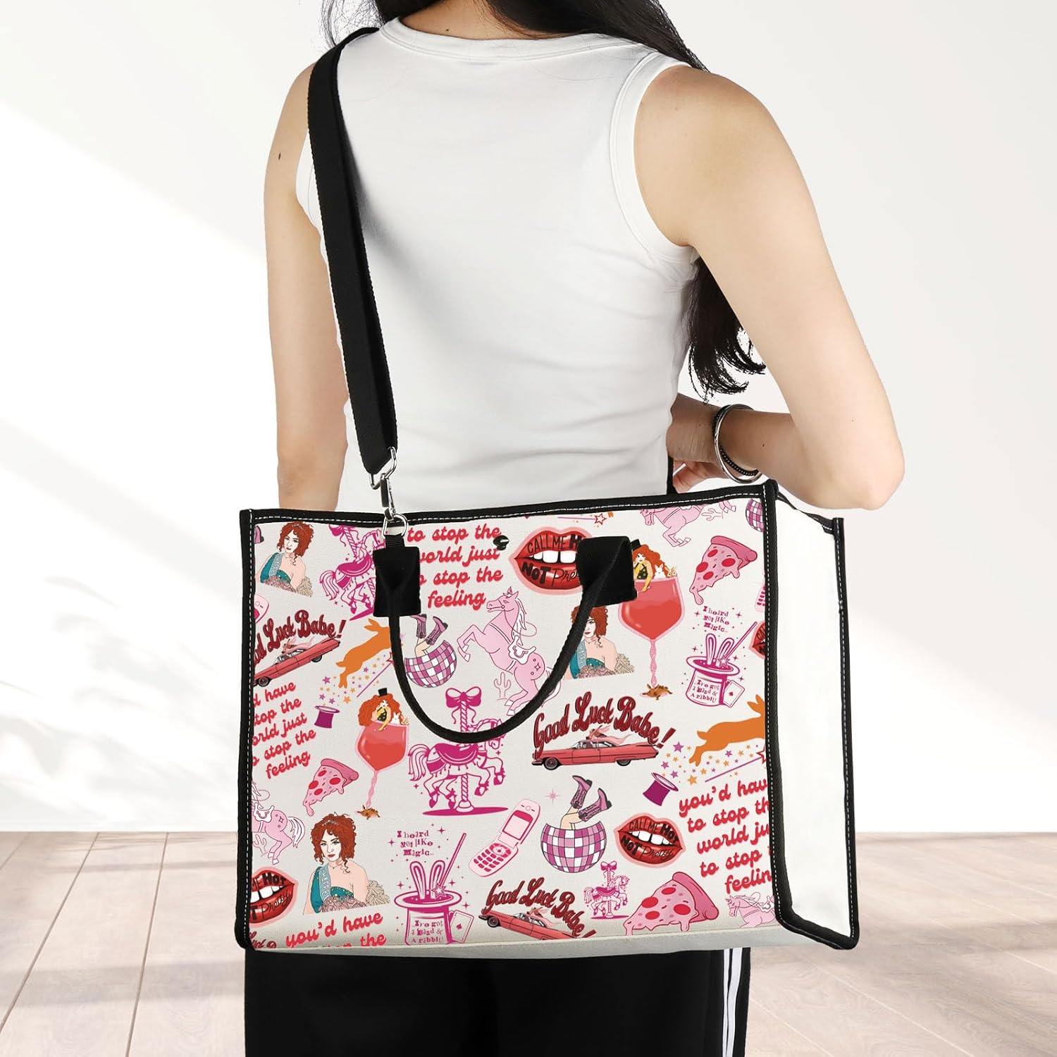 JNIAP Midwest Princess Makeup Bag Music Lyrics Gifts Singer Fans Gift Midwest Princess Gift Pride Queer Zipper Bag (you'd Tote)
