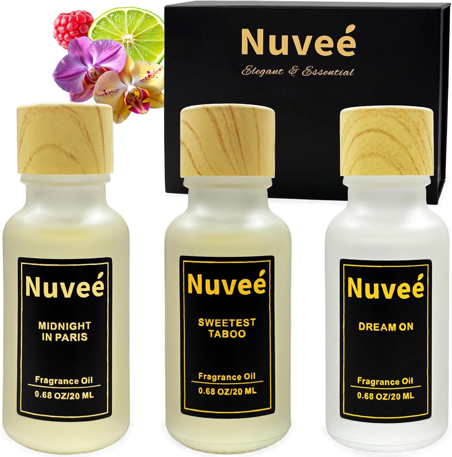 Luxury Fragrance Oil Set for Diffusers - Hotel Collection Scents - Essential Oil Inspired Aromas Strong Long-Lasting Home Fragrance - 3 x 20ml Perfume Oils for Waterless Diffusers - Gift Set