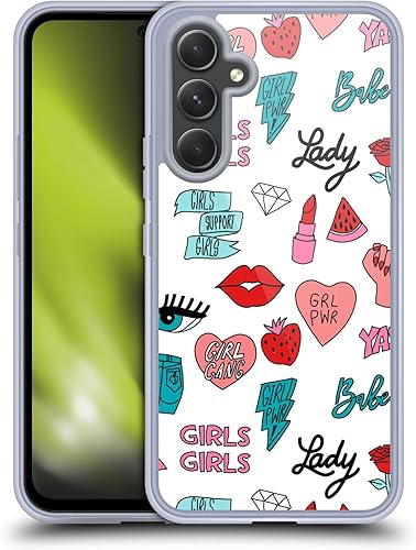 Head Case Designs Funda de gel suave con licencia oficial de Andrea Lauren Design Girl Power Lady Like compatible con Samsung Galaxy A54 5G