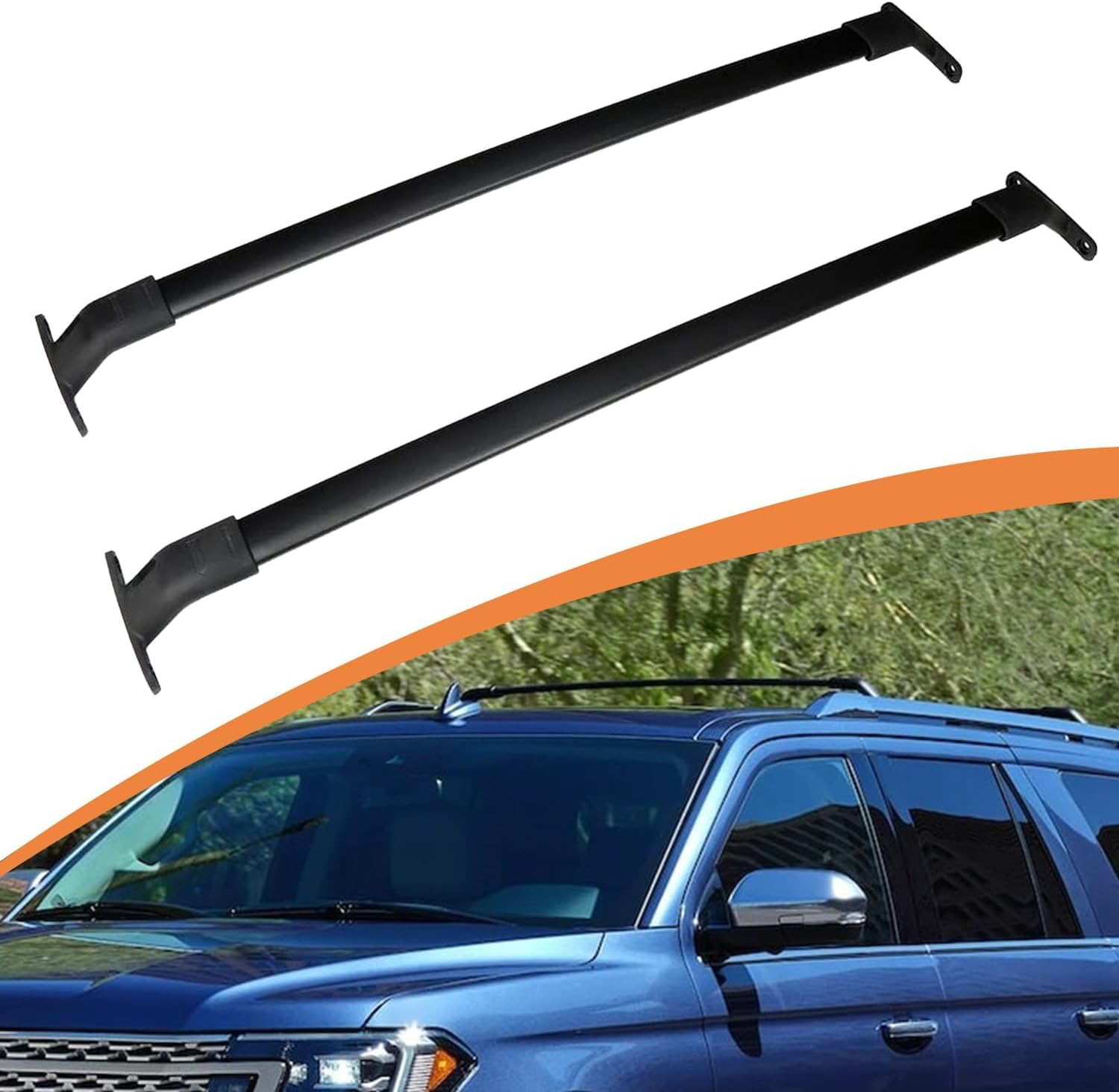 165Lbs Roof Rack Cross Bars for Ford Expedition 2005-2017,Crossbar Luggage Rack Carrier for Rooftop Cargo Carrier Bag Kayak Canoe Bike Snowboard Skiboard