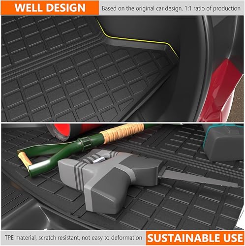 Miniatura 32 de powoq Alfombrillas de suelo compatibles con Mazda CX-5 2023-2025 2025, alfombrilla de respaldo de elastómero termoplástico, alfombrillas de repuesto