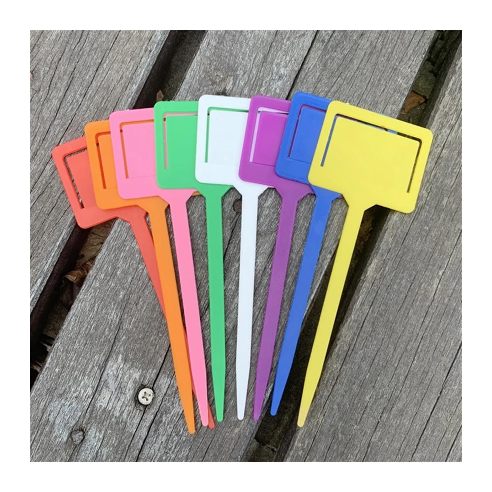 Plastikowe etykiety do roślin Zawieszki do roślin ABS wielokolorowe 17,5x6,5cm 20/50/100 szt(Blue,100pcs)