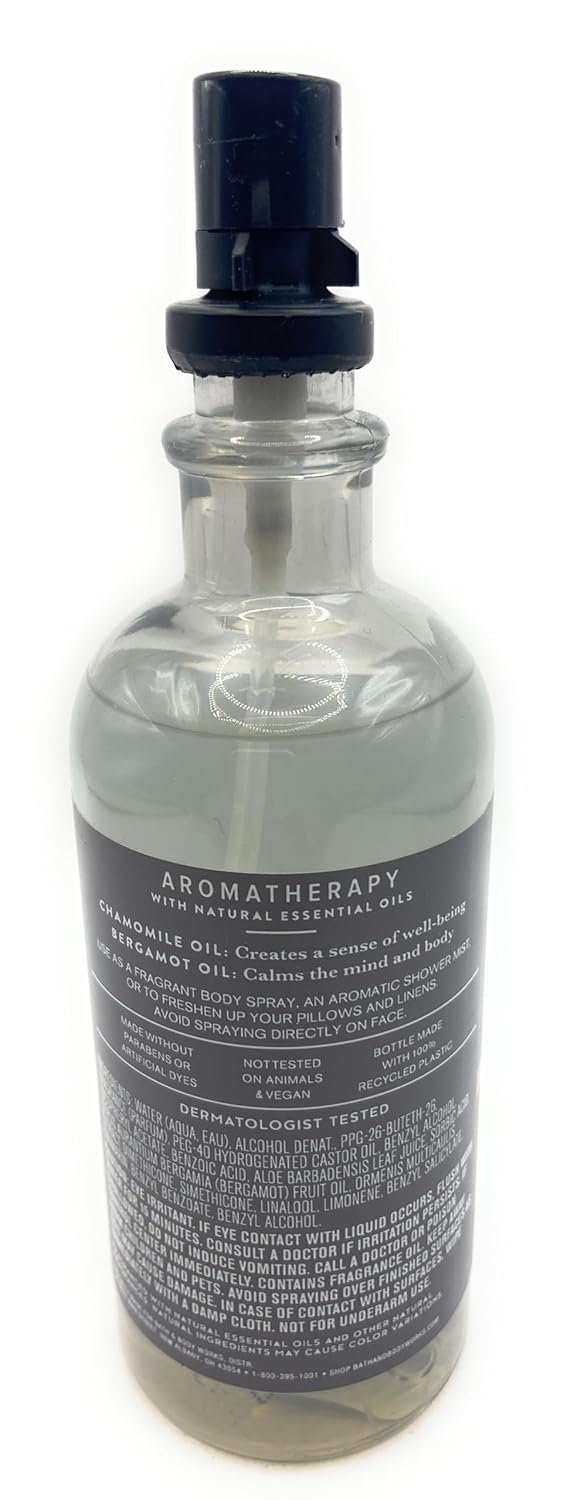 Bath and Body Works Aromatherapy Black Chamomile Pillow & Body Mist With Vitamin E & Aloe 5.3 Fluid Ounce Spray - Image 2