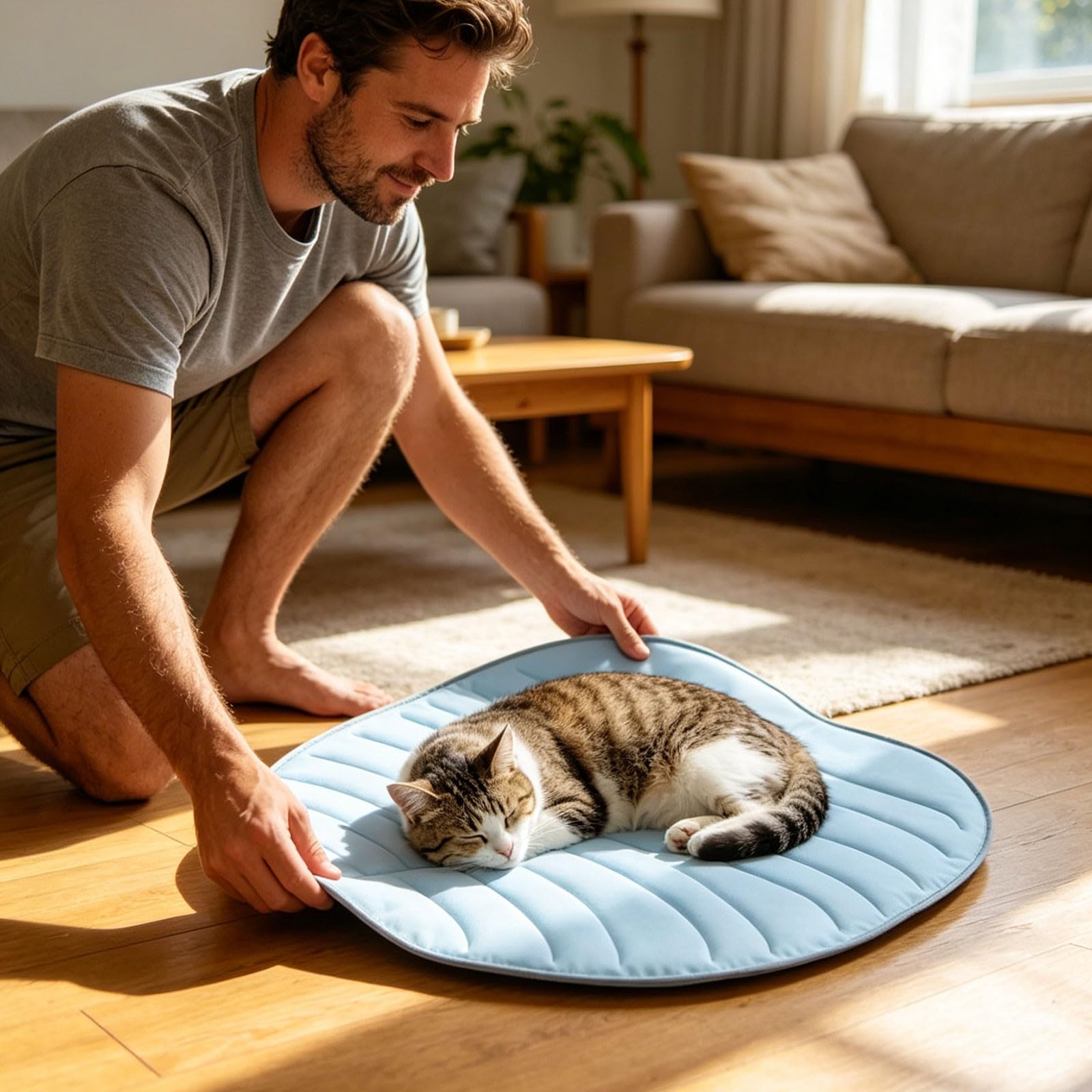 Tappetino Refrigerante Cane,forma di foglia 149x129cm Tappeto Rinfrescante per Cani Gatti, Cuccia Refrigerante Lavabile, Cuscino Raffreddamento in Nel Caldo Estate, per Animali di Piccola Media Grande
