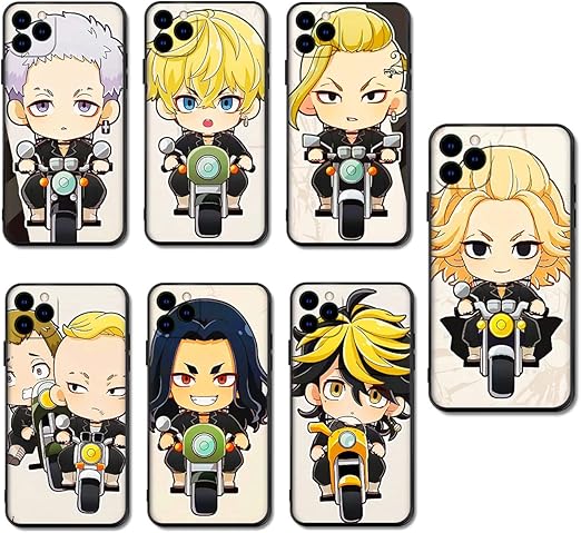 Amazon Co Jp Hjkc 東京リベンジャーズ スマホケース Iphoneケース Iphone13用ケース 佐野万次郎 龍宮寺堅 羽宮一虎 松野千冬 場地圭介 三ツ谷隆 携帯電話カバー Tpu 強化ガラス 鏡面ガラス かっこいい かわいい フィギュア レンズ保護 新型ケース 全面保護 軽量 男女